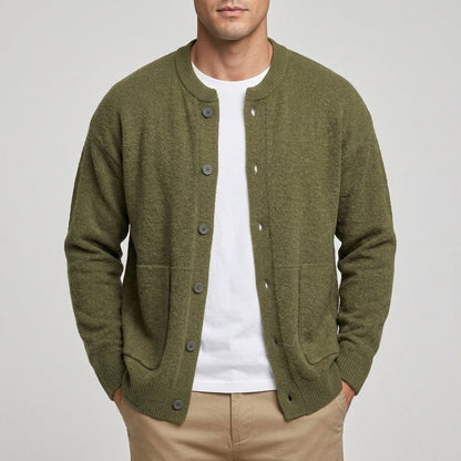 Cardigan en maille boutonné sur le devant