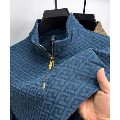Paolo Uccello kashmirpullover med lynlås