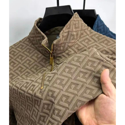 Paolo Uccello kashmirpullover med lynlås