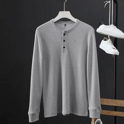 Vinthentic Signature wafelshirt met lange mouwen