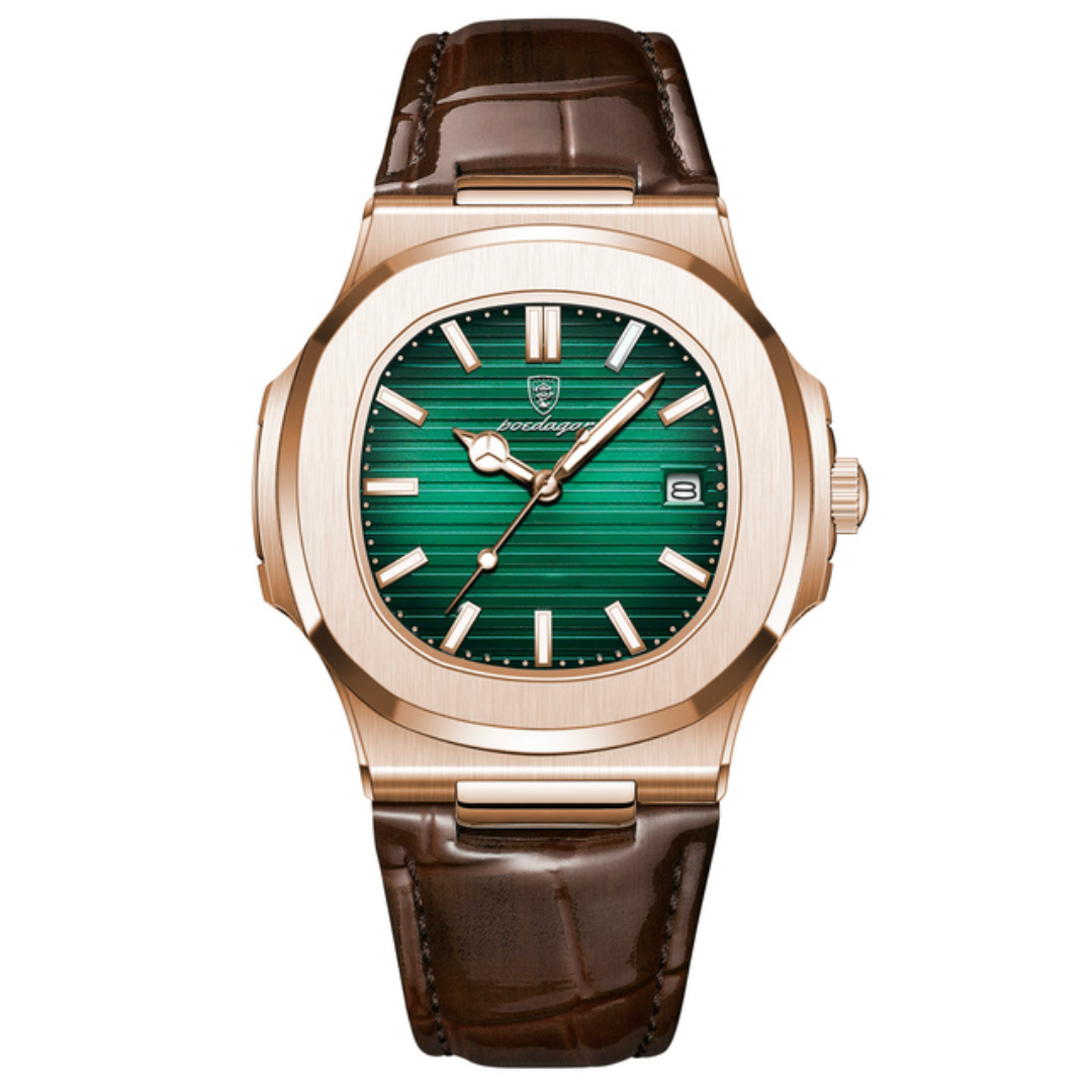 腕時計 Poedagar Nautilus Pelle Gold
