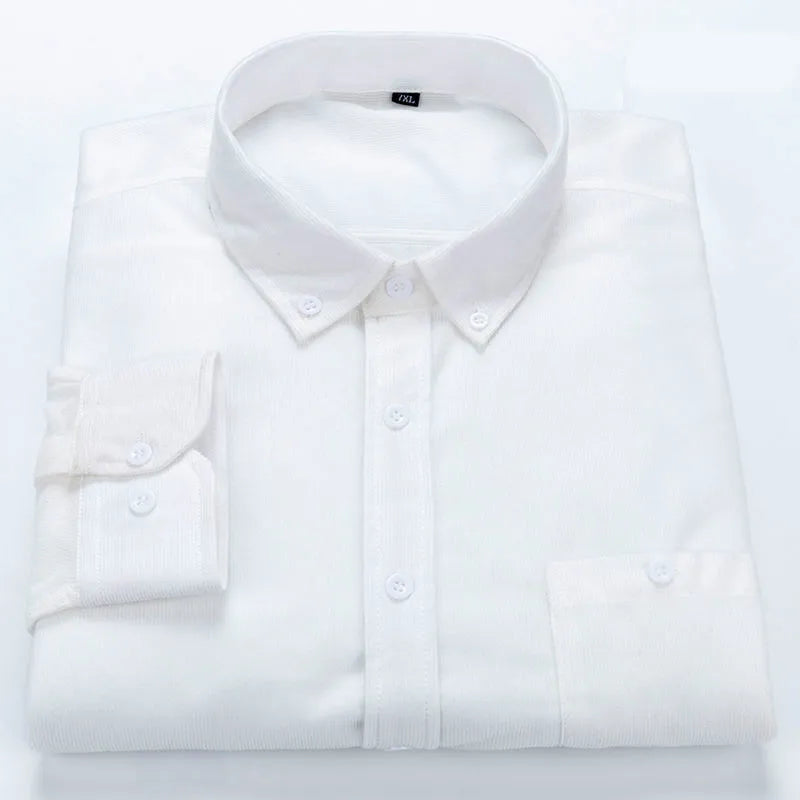 Chemise boutonnée en velours côtelé Andrea Boscoli