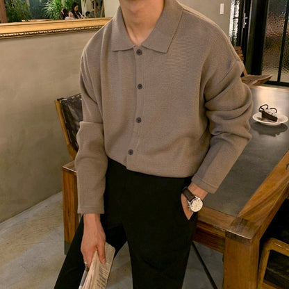 Galardo strikskjorte med knapper til mænd