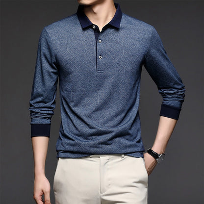 Polo de manga larga para hombre Belami