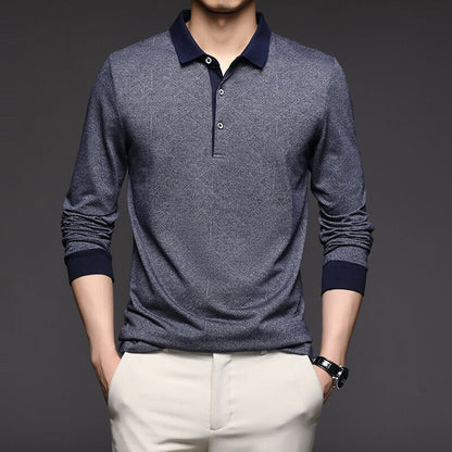 Polo de manga larga para hombre Belami