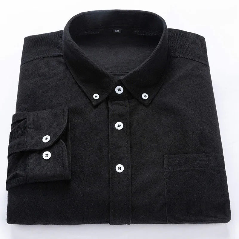 Chemise boutonnée en velours côtelé Andrea Boscoli