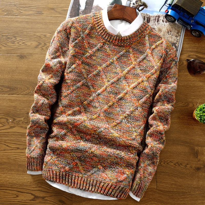 Sweter męski o kroju slim Rochus