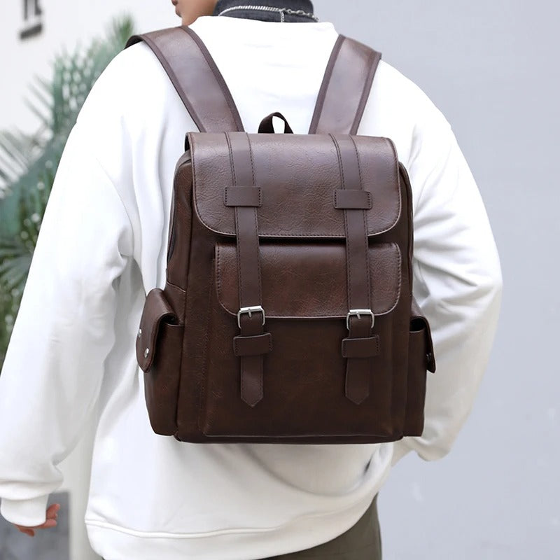 Saco de Homem em Pele de Estilo Vintage