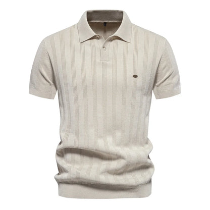 Leon Bonnat gebreid poloshirt