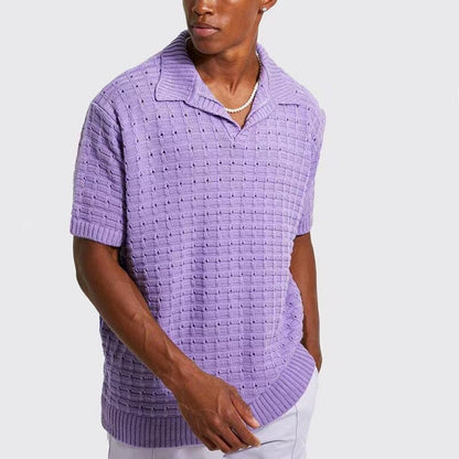 Gestricktes Poloshirt für Herren von Vinthentic Giovani