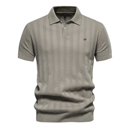 Leon Bonnat gebreid poloshirt