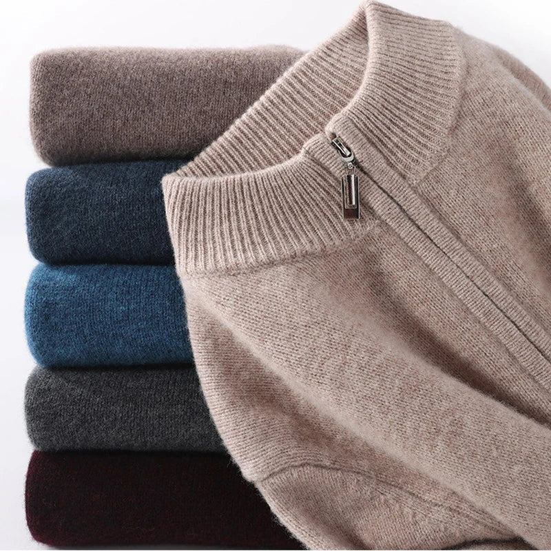 Giuliano Bugiardini Zipper Cashmere Sweater
