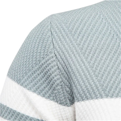 Pull en maille à col rond pour homme Paul Savin, coupe ajustée