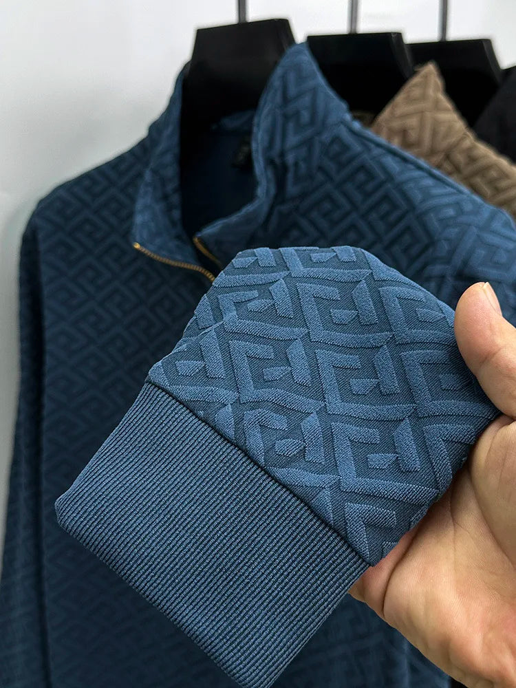 Paolo Uccello kashmirpullover med lynlås