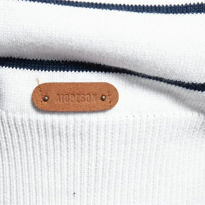 Pull rayé à col rond pour homme