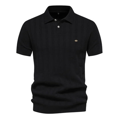 Leon Bonnat gebreid poloshirt