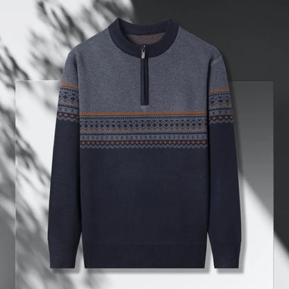 Sygnowany sweter Sanzio zapinany na zamek