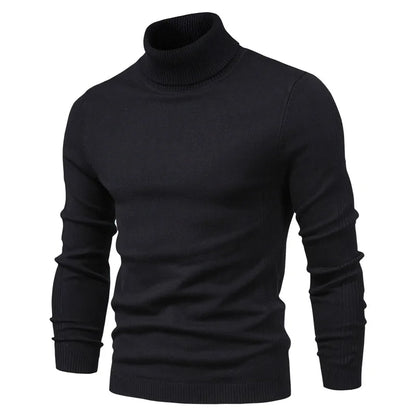 Alessio Moro Men Slim Fit Turtleneck Sweater Warm Winter Knit Pullover