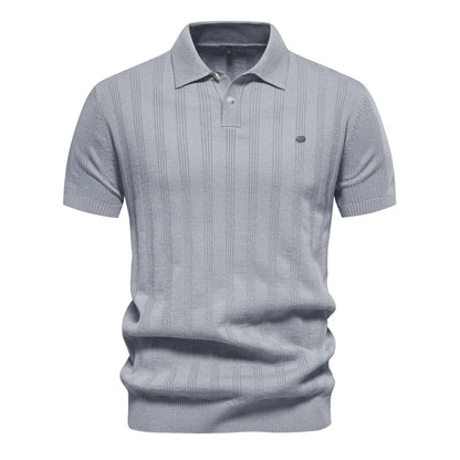 Leon Bonnat gebreid poloshirt