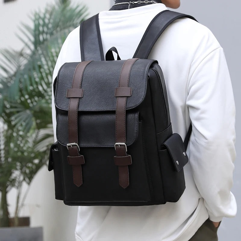 Saco de Homem em Pele de Estilo Vintage