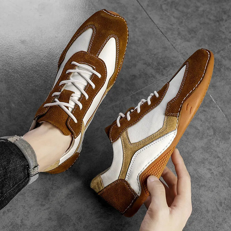 Mockasneakers med gummisulor