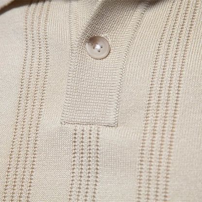 Leon Bonnat gebreid poloshirt