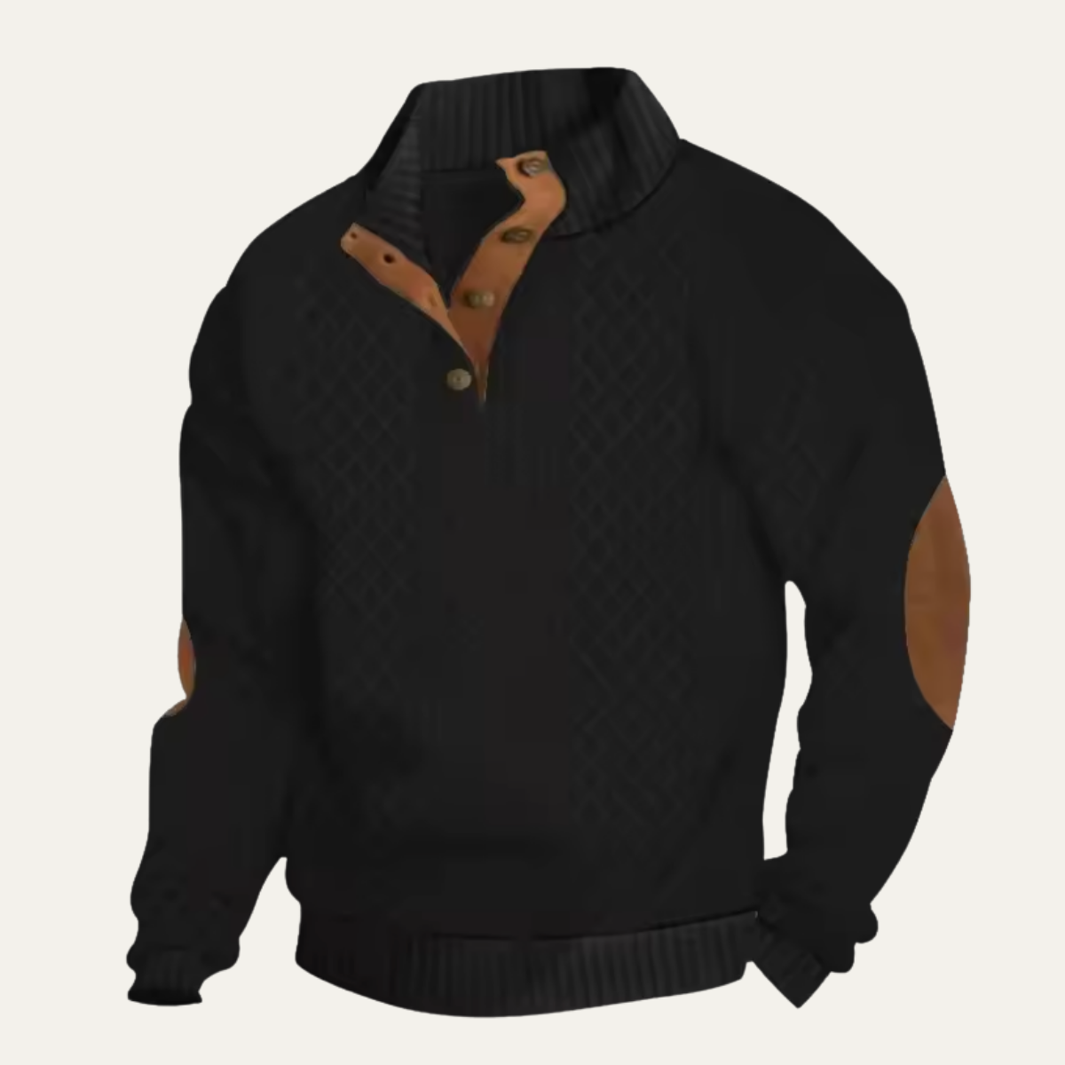 Cable-Knit Button-Front Cardigan