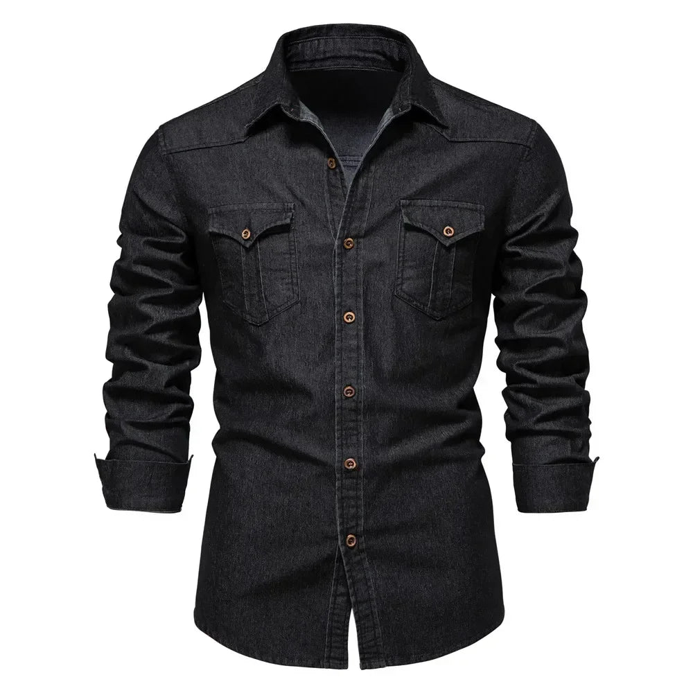 Mason - Camicia in denim di cotone