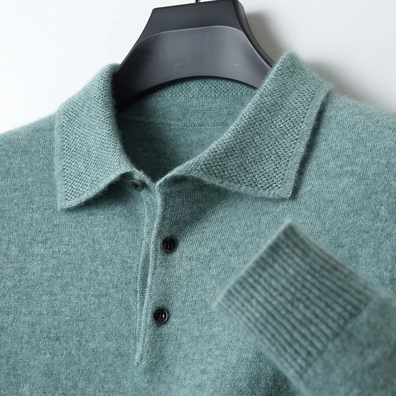 Swindon - Polo en laine mérinos