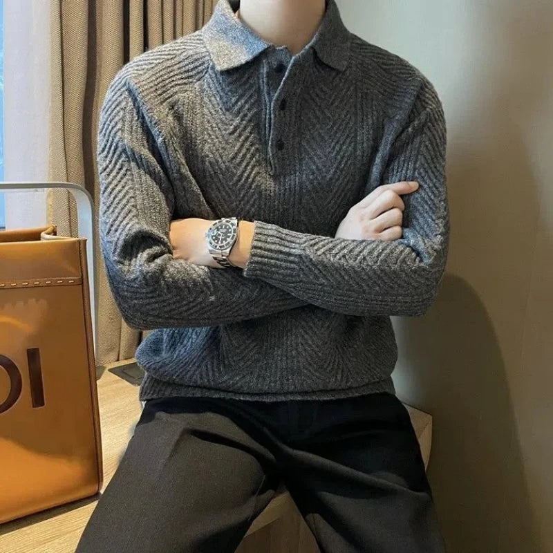 Zion - Maglione a maniche lunghe con colletto