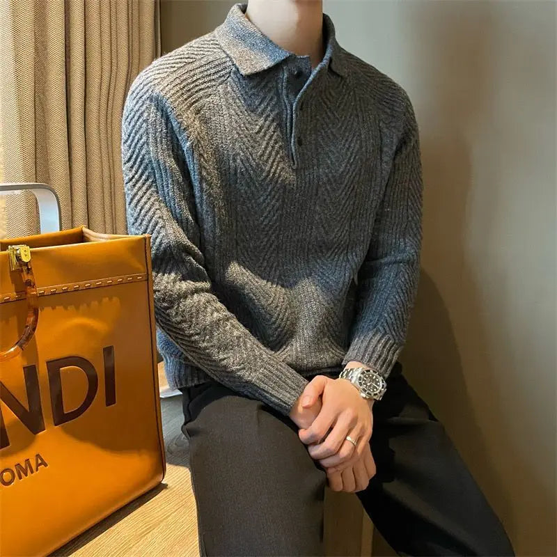 Zion - Maglione a maniche lunghe con colletto