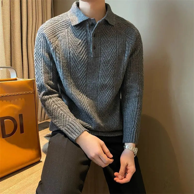Zion - Maglione a maniche lunghe con colletto