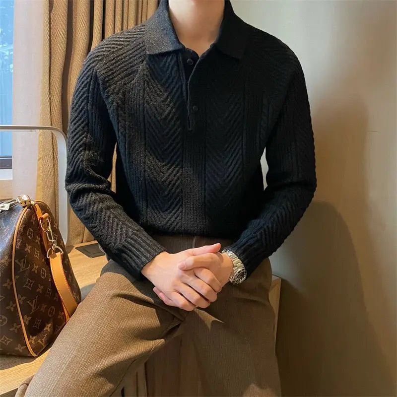 Zion - Maglione a maniche lunghe con colletto