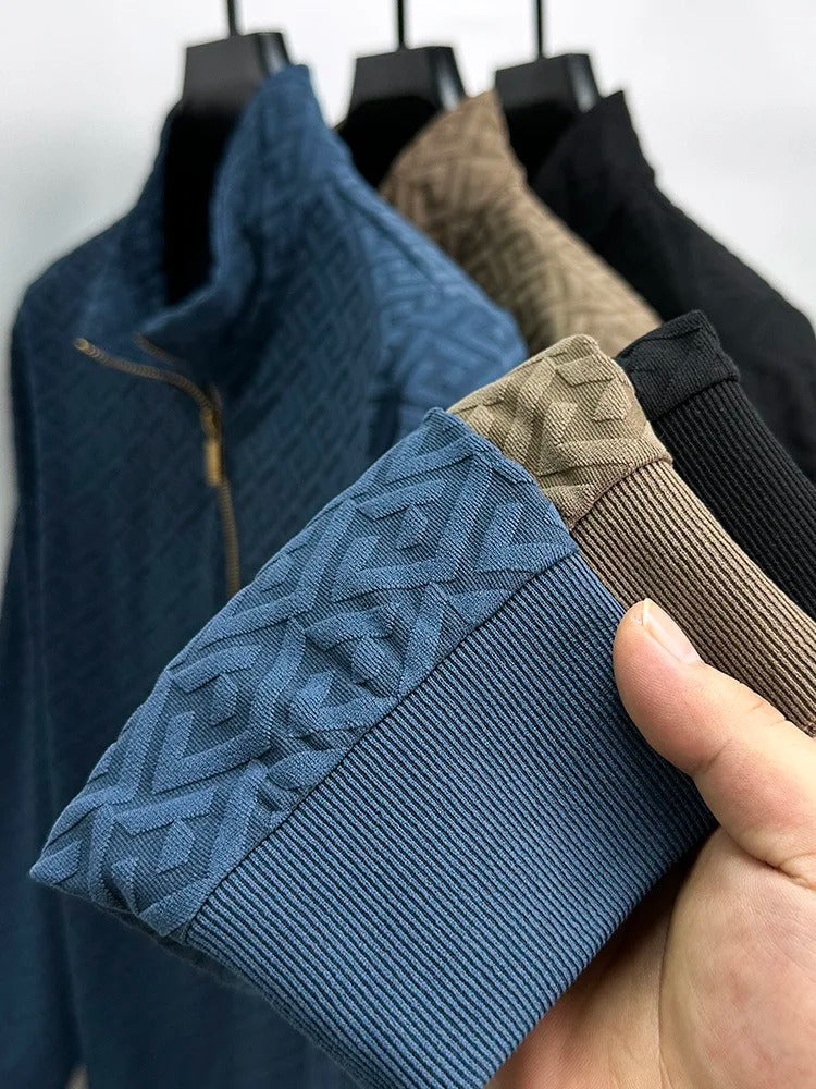 Paolo Uccello kashmirpullover med lynlås