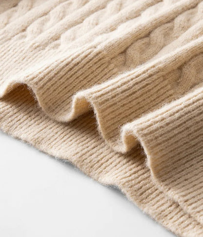 Sweter premium z alpaki Livio Agresti zapinany do połowy na zamek