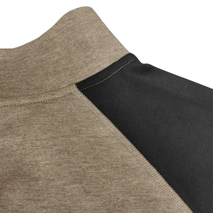 Pullover voor heren met kwartrits en kleurvlakken