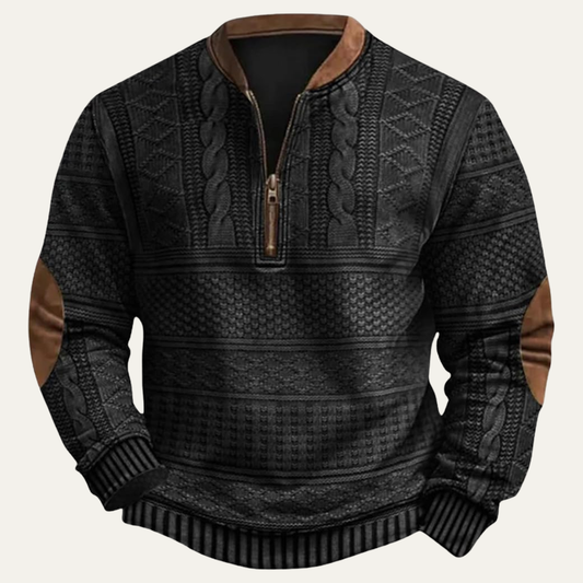 Oversized Button Front Ribbed Trim Cardigan