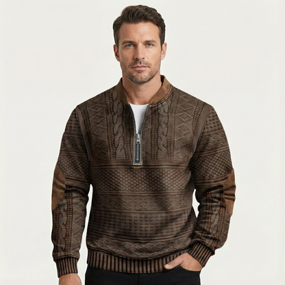 Oversized Button Front Ribbed Trim Cardigan