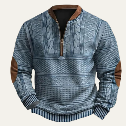 Oversized Button Front Ribbed Trim Cardigan
