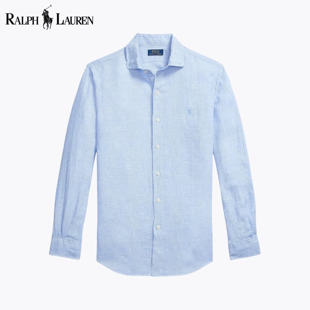 Lniana koszula RL o kroju Custom Fit
