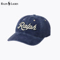 Casquette de baseball RL en velours côtelé avec logo