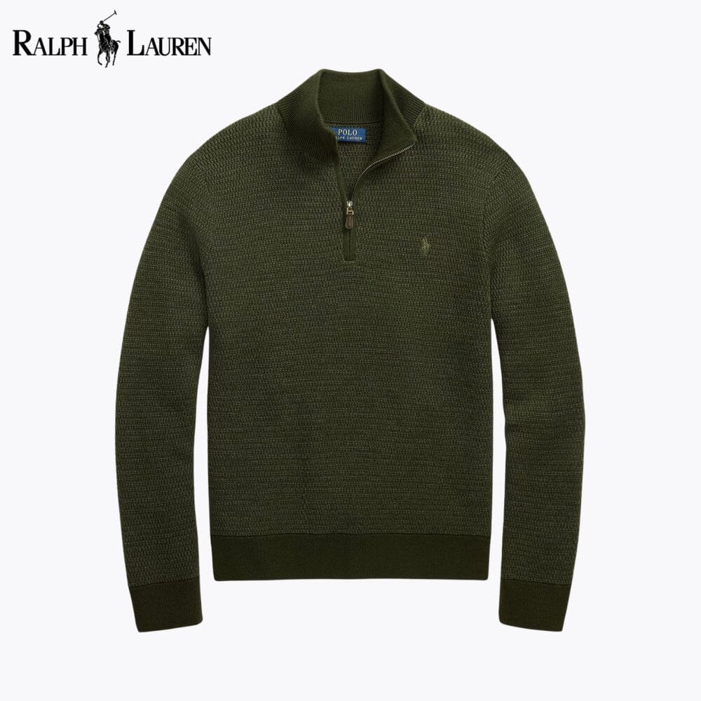 RL Washable Wool Quarter-Zip Sweater